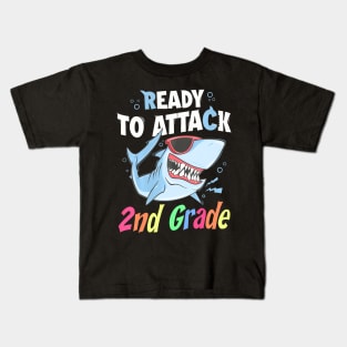 Kids Ready To Attack 2Nd Grade First Day Of School Kids T-Shirt